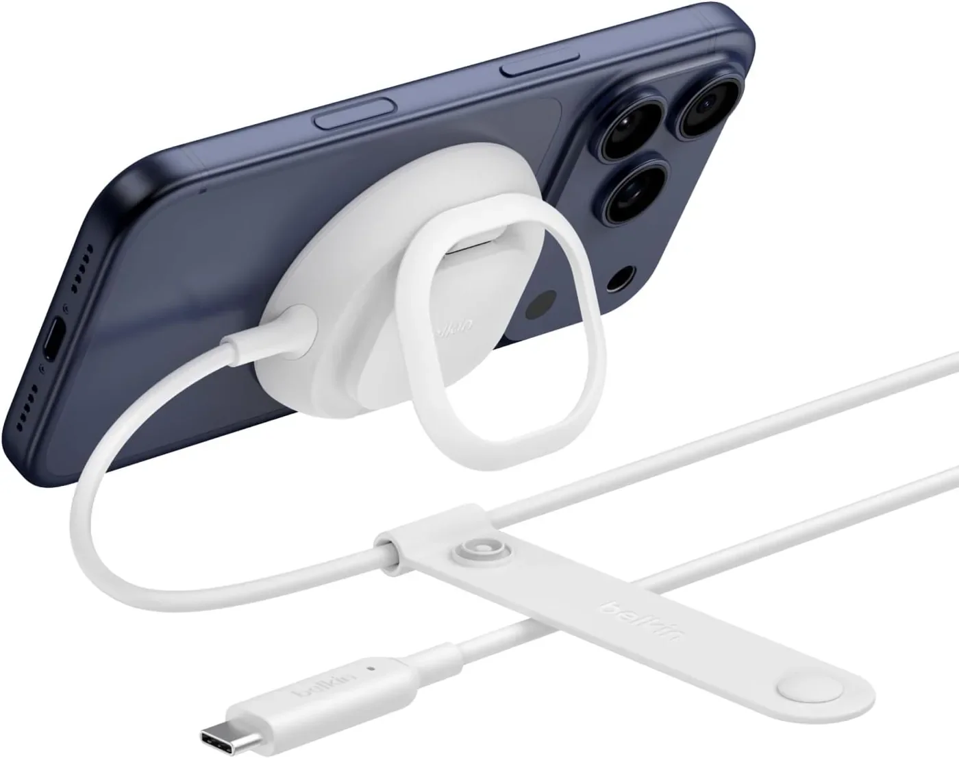 Belkin UltraCharge Magnetic Charger Belkin UltraCharge Qi2 magnetic charger with kickstand