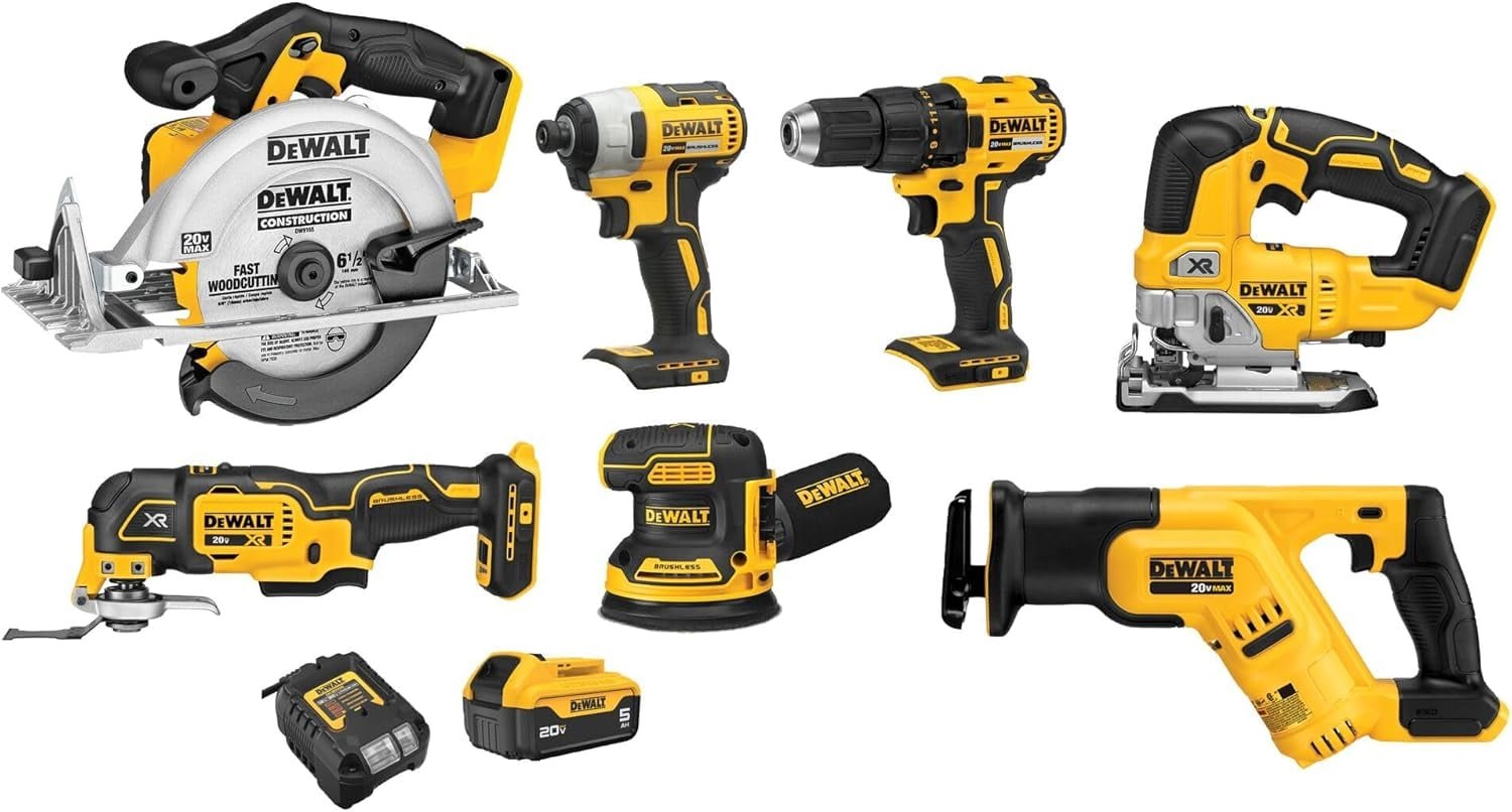 DEWALT DCK751P1 cordless seven-tool combo kit for homeowners