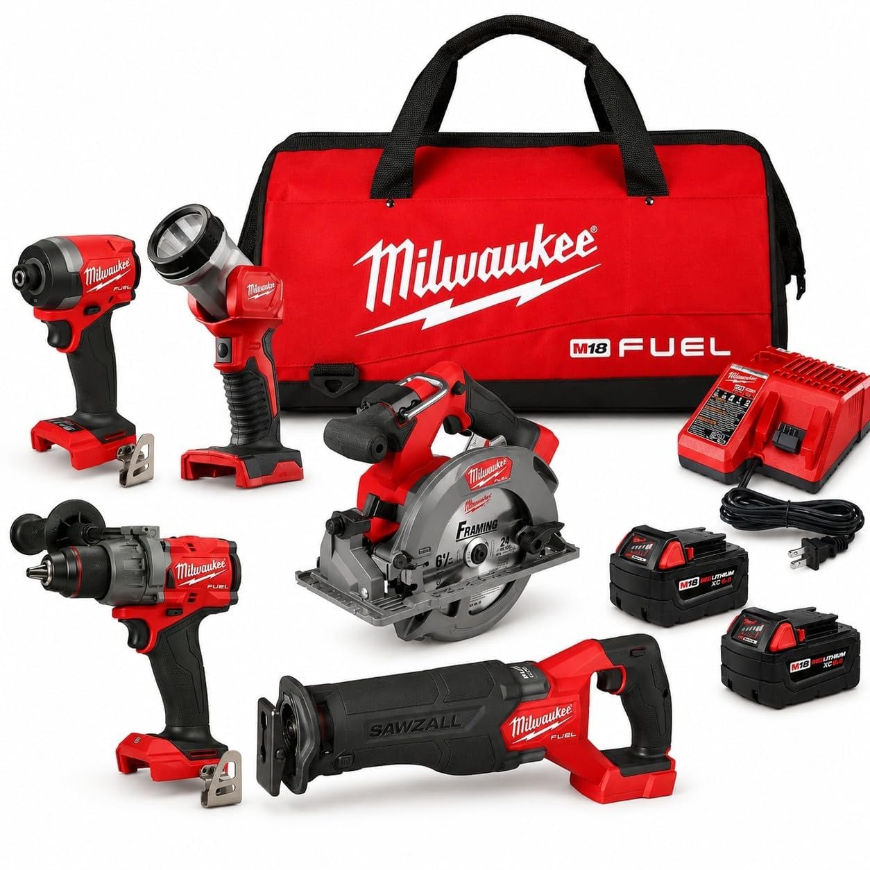 Milwaukee M18 FUEL cordless tool combo kit for homeowners