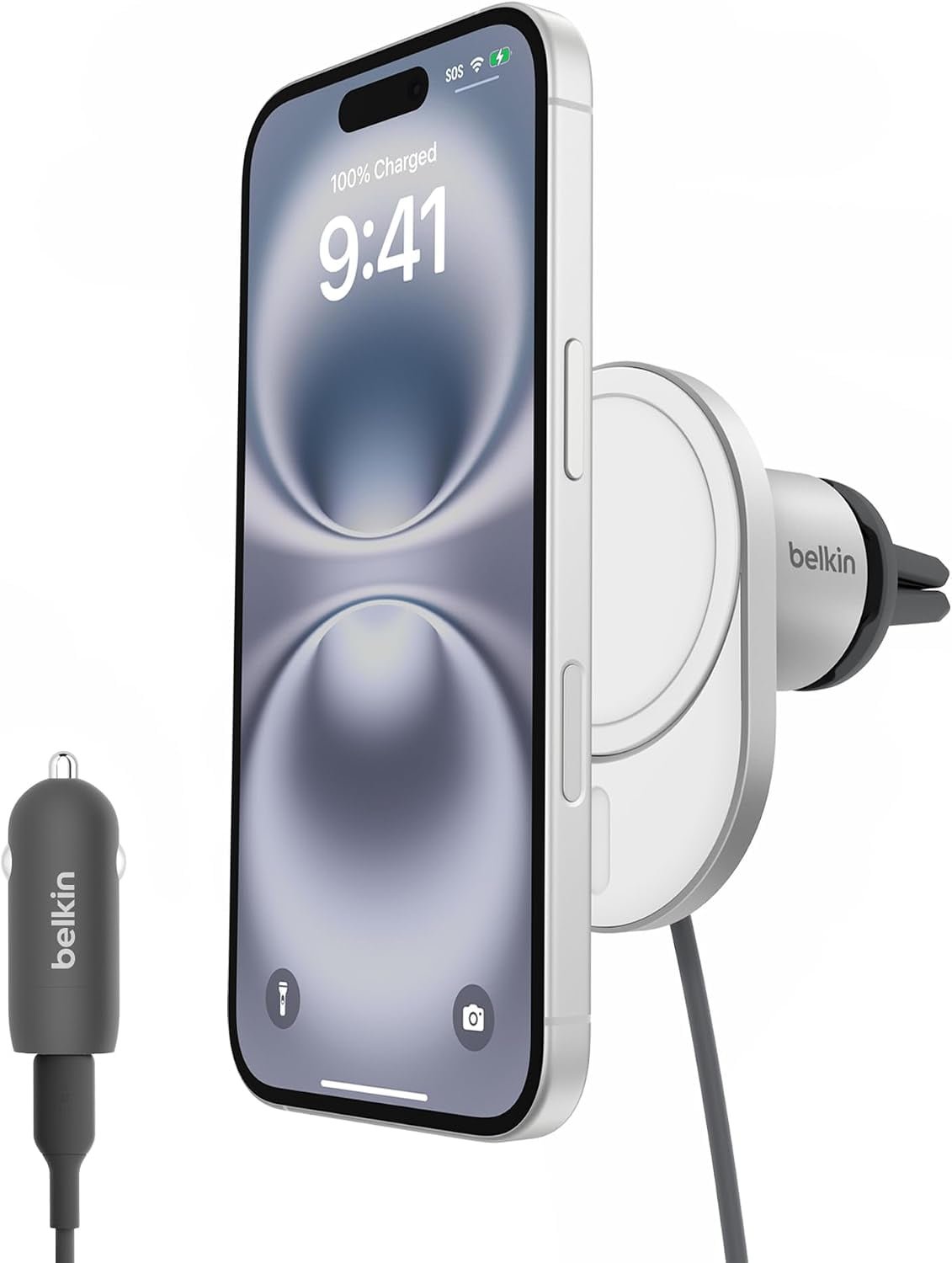Belkin BoostCharge Magnetic Wireless Charging Car Vent Mount with Qi2