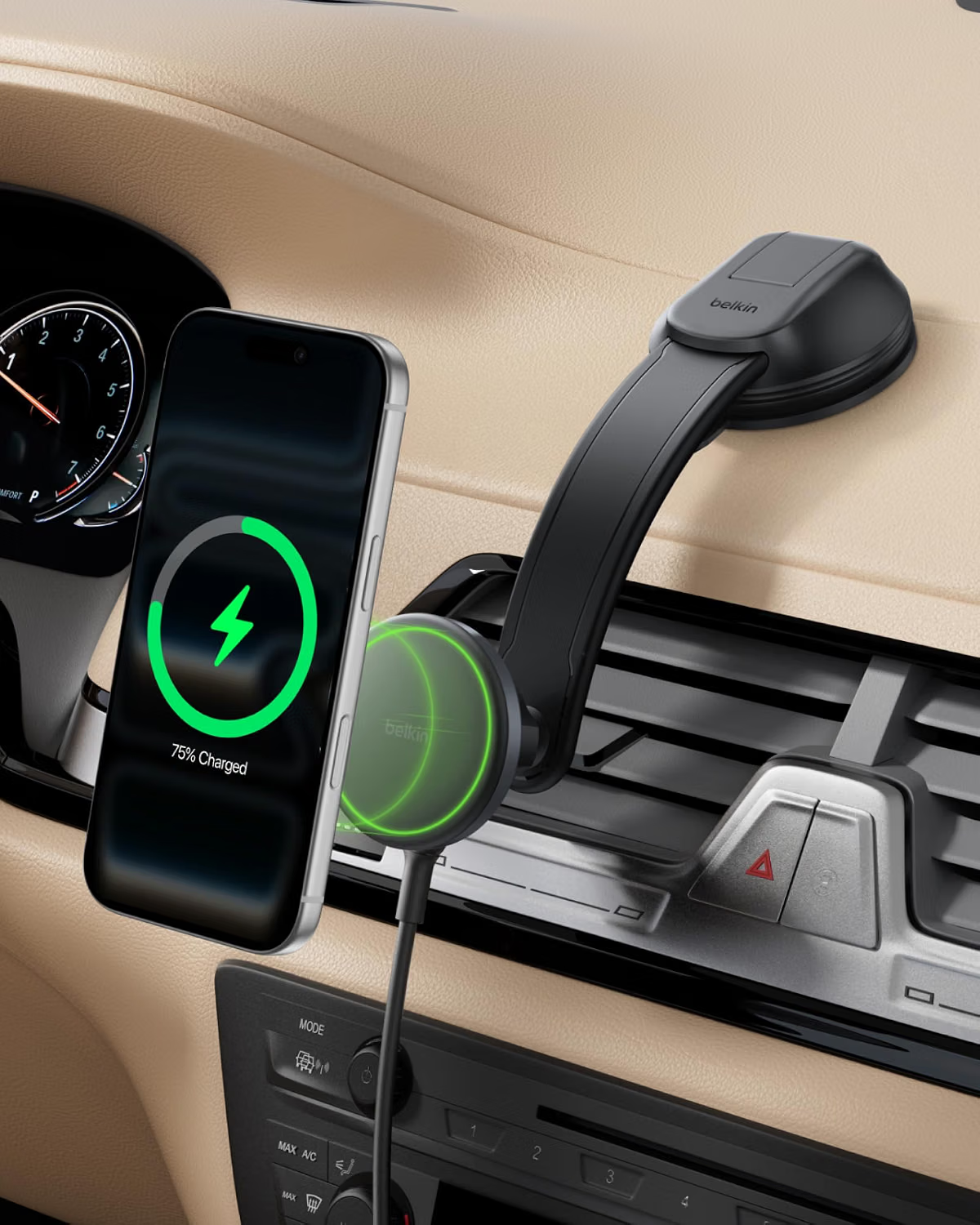 Belkin BoostCharge Dash Mount Qi2