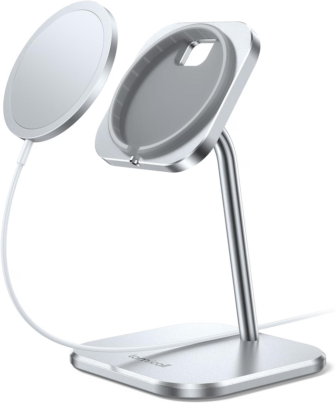 Apple MagSafe Charger used with a simple charging stand