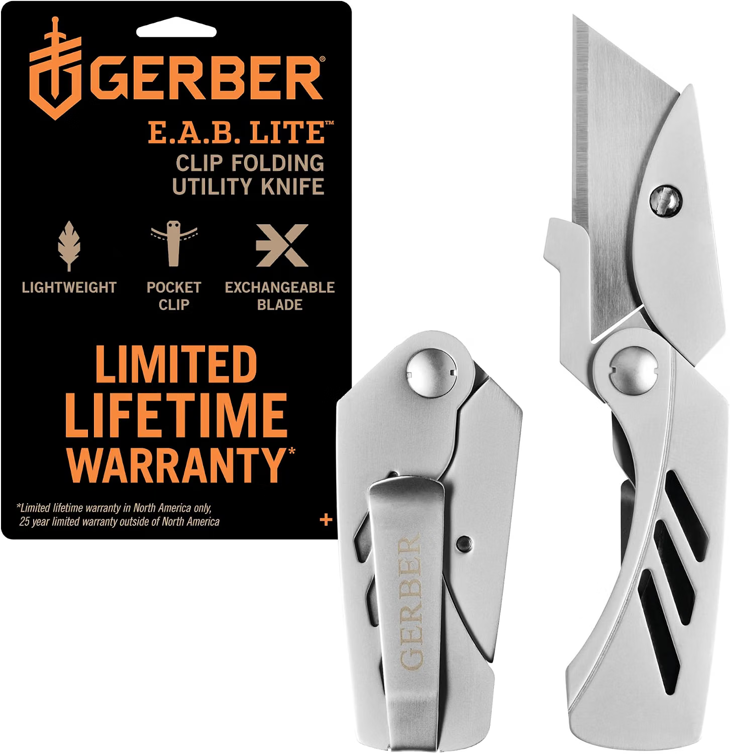 Gerber EAB Lite Gerber EAB Lite compact folding utility knife with replaceable razor blade