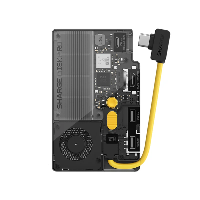 SHARGE Disk Pro 2 SHARGE Disk Pro 2 USB-C hub with SSD enclosure and multiple ports