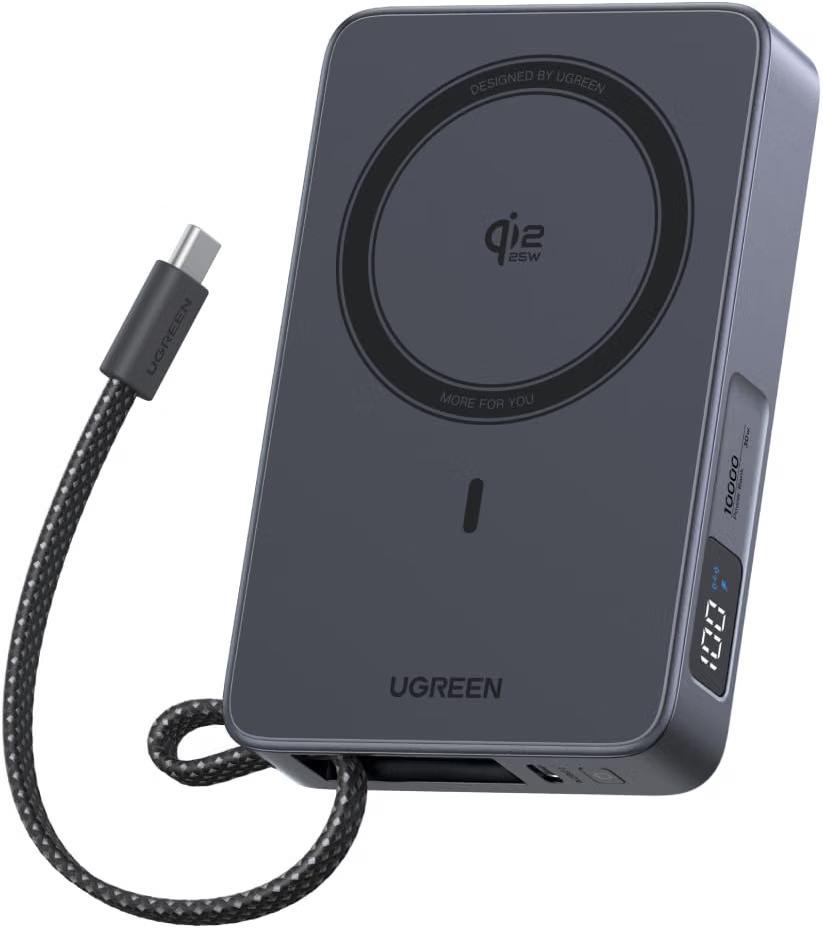 UGREEN MagFlow Qi2 25W 10K UGREEN MagFlow Qi2 25W 10,000mAh magnetic power bank