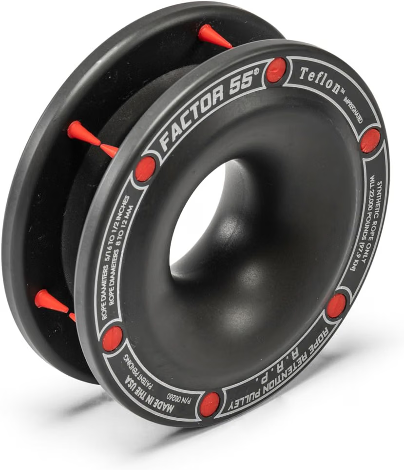 Factor 55 Rope Retention Pulley for synthetic winch rope and off-road recovery