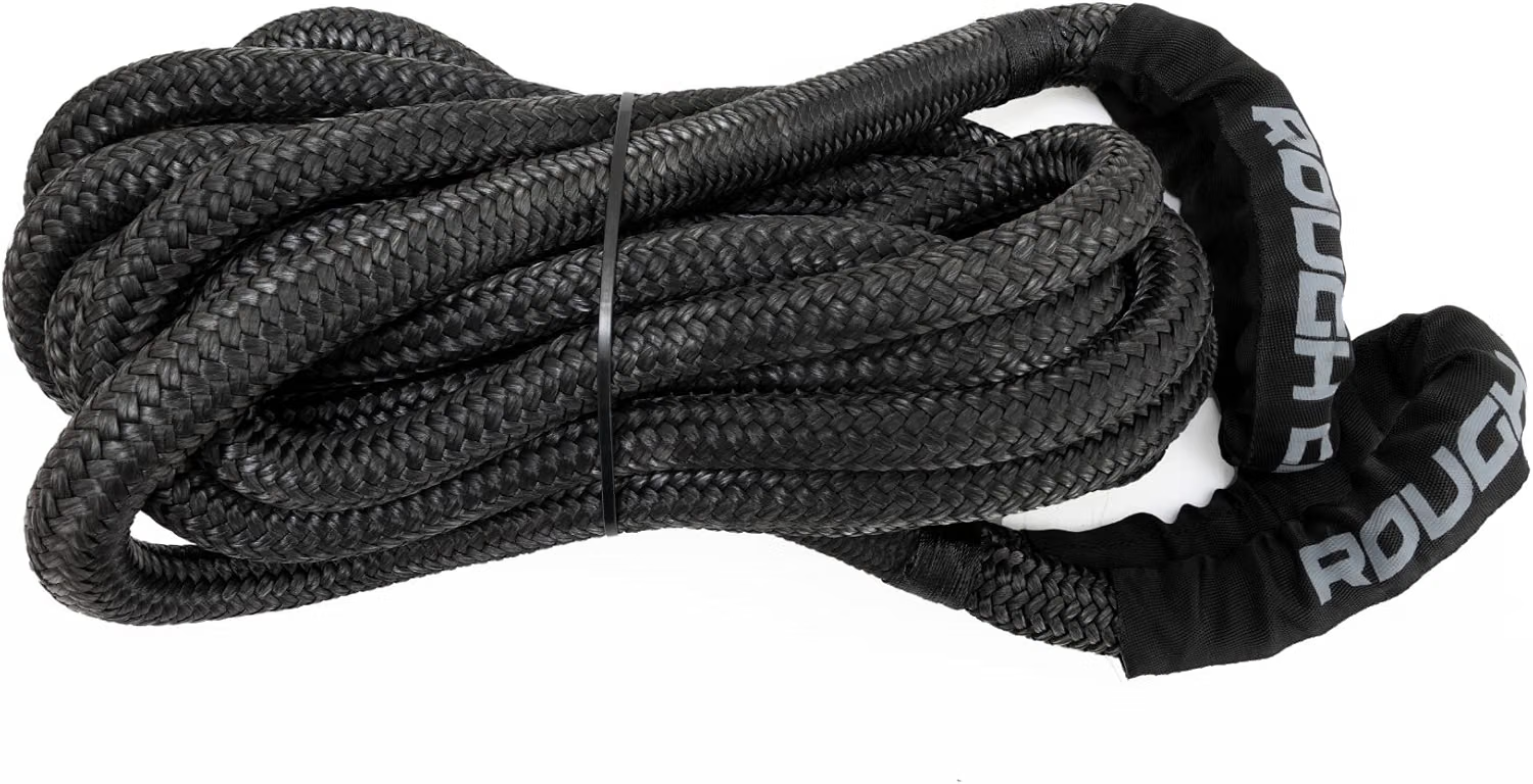 Rough Country RS173 1 x 30 foot kinetic recovery rope for trucks SUVs and off-road recovery