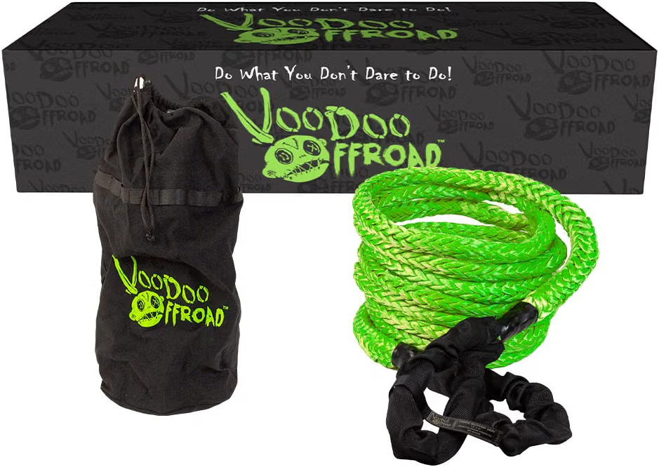 VooDoo Offroad kinetic recovery rope for truck Jeep SUV and trail recovery