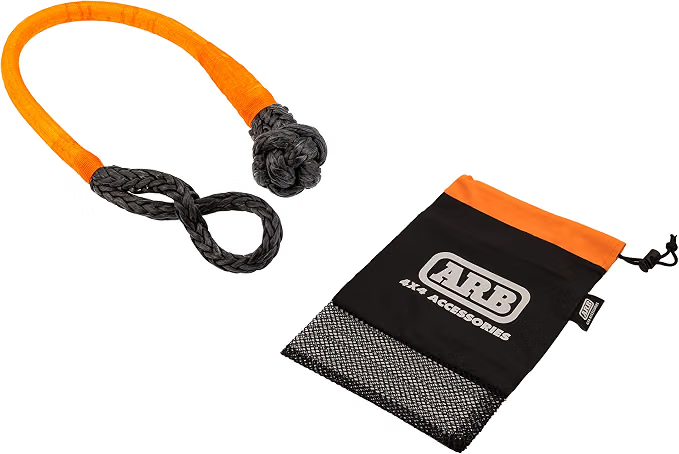 ARB soft rope recovery shackle for overlanding winching and off-road vehicle recovery