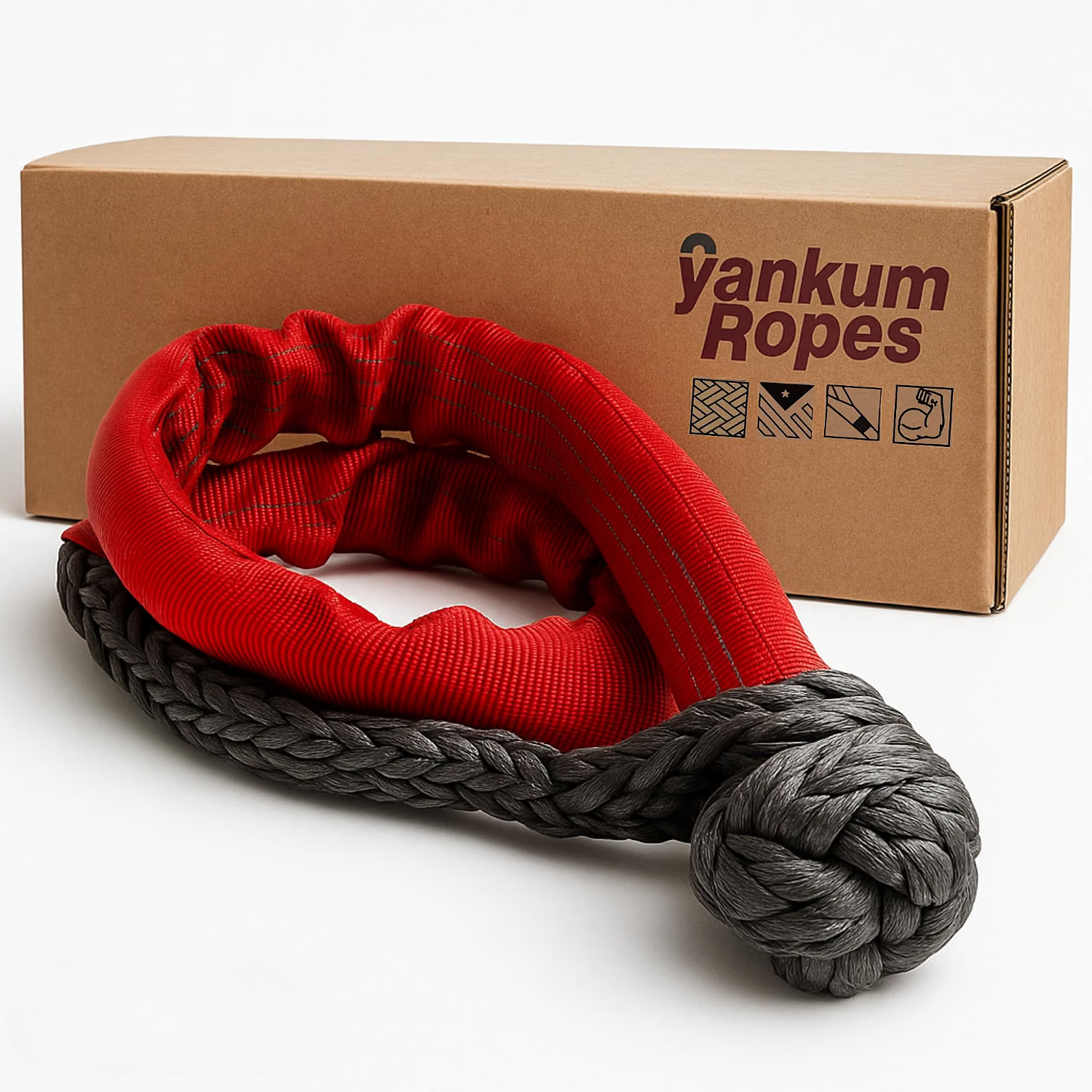 Yankum Ropes soft shackle for truck SUV Jeep and overlanding recovery