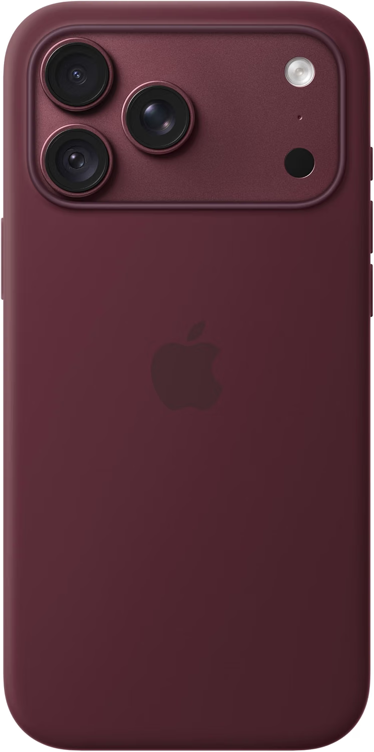 Apple Silicone Case with MagSafe features a soft-touch silicone exterior, microfiber lining, and first-party MagSafe compatibility for iPhone 18 Pro Max. Apple Silicone Case with MagSafe for iPhone 18 Pro Max