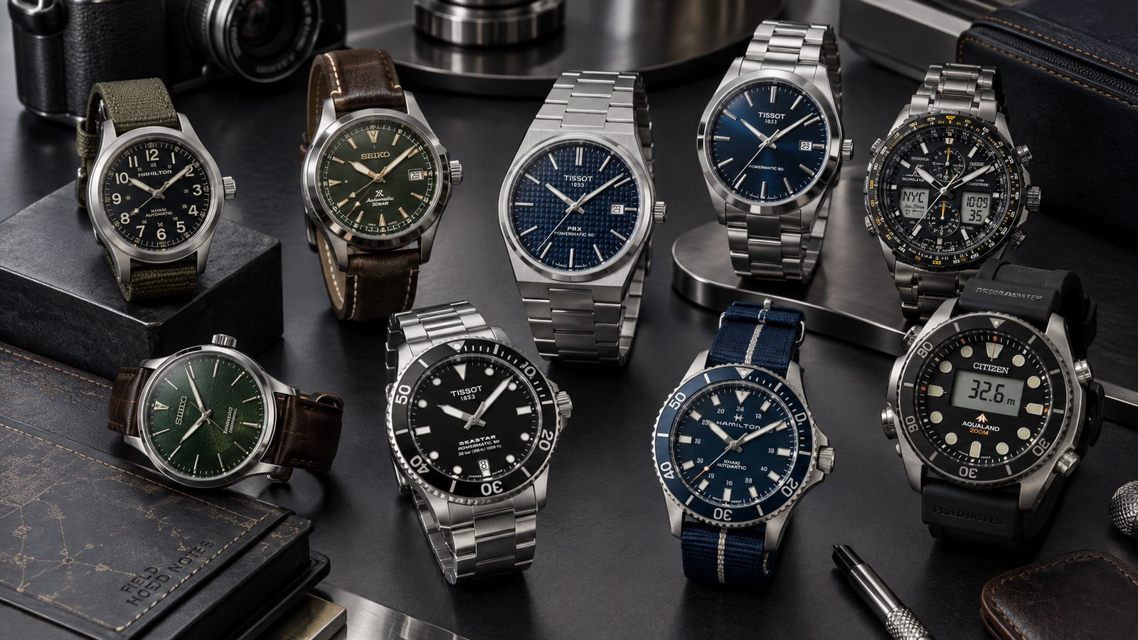 Hamilton Khaki Field Auto 38mm featured in the best watches under $1,000 guide