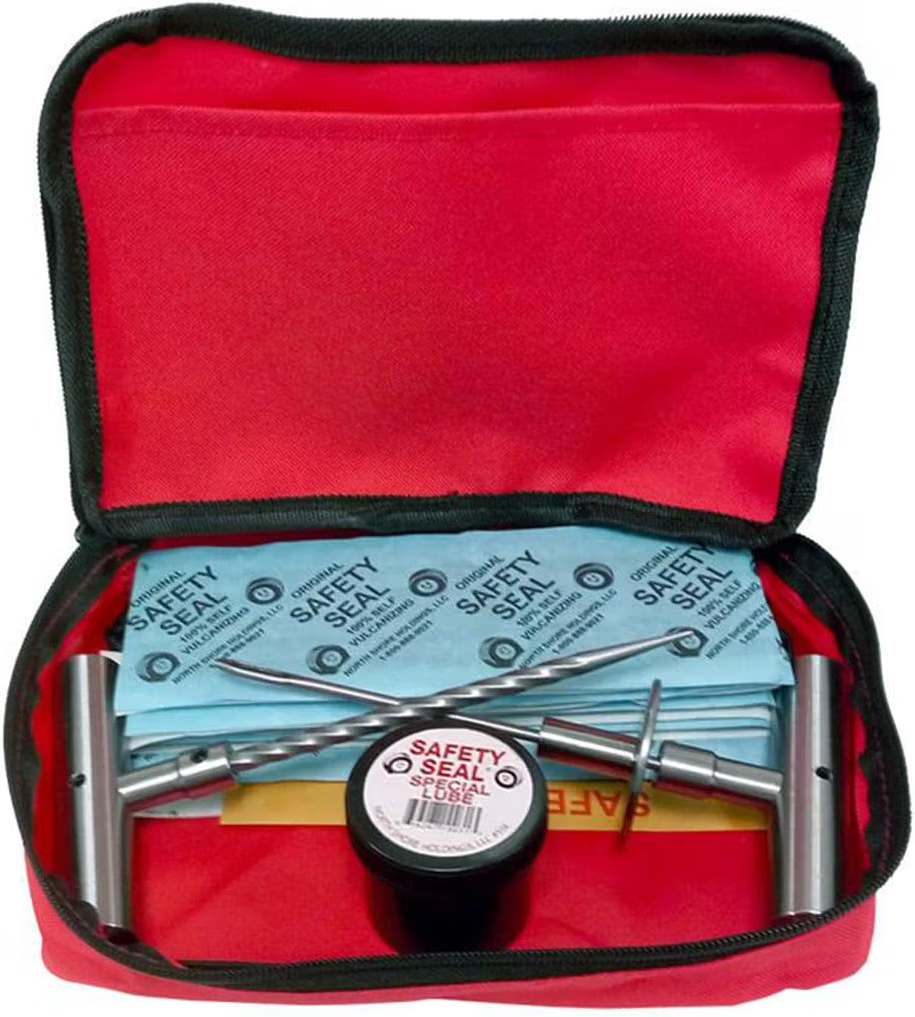 Safety Seal KTPX Truck Deluxe tire repair kit with heavy-duty repair tools and long tire repair strings for truck tires