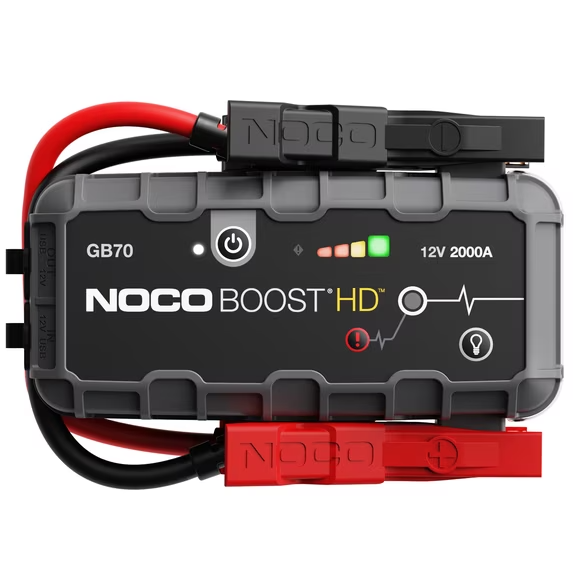 NOCO Boost GB70 2000 amp portable lithium jump starter for full-size trucks and SUVs