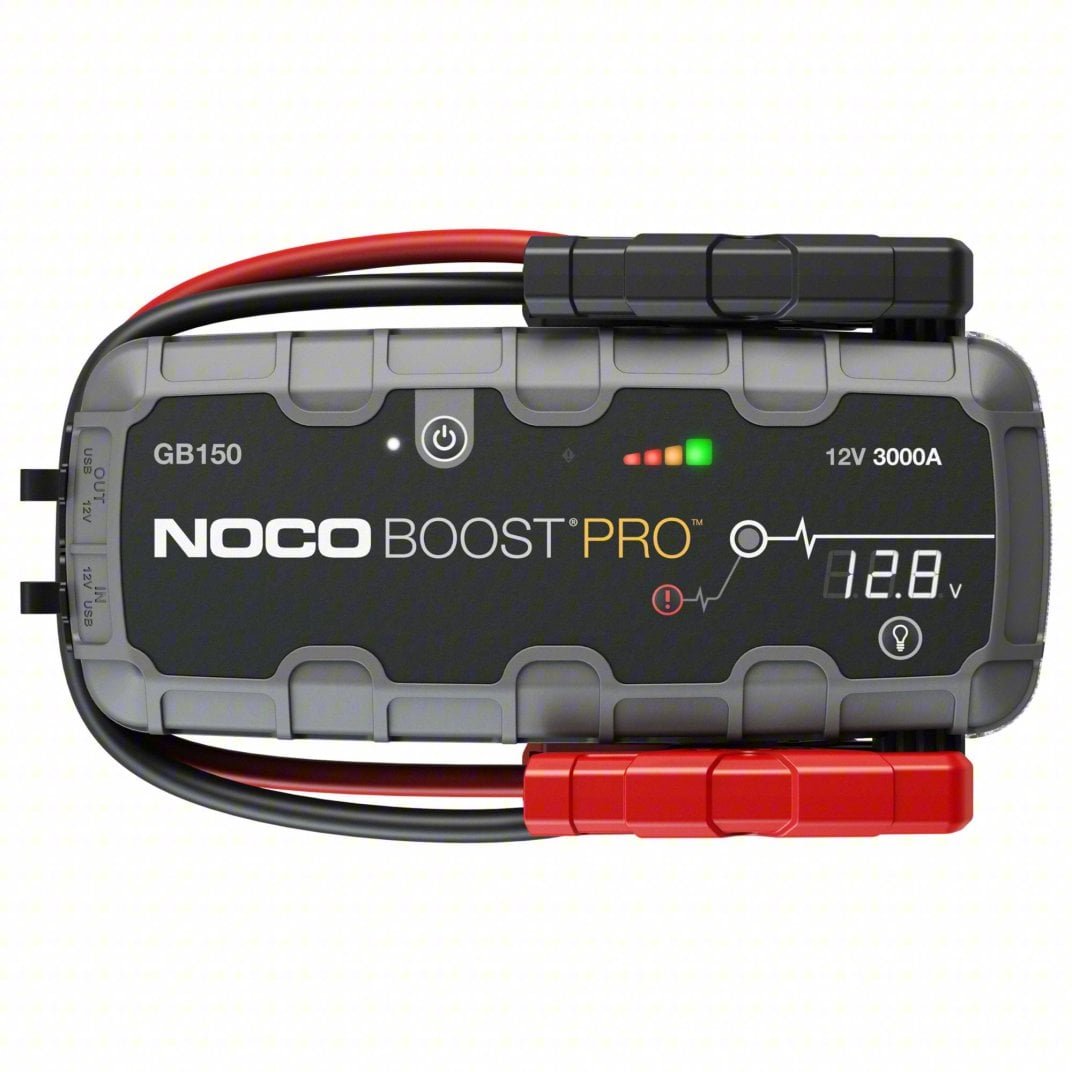 NOCO Boost PRO GB150 heavy-duty portable lithium jump starter for full-size trucks and diesel engines