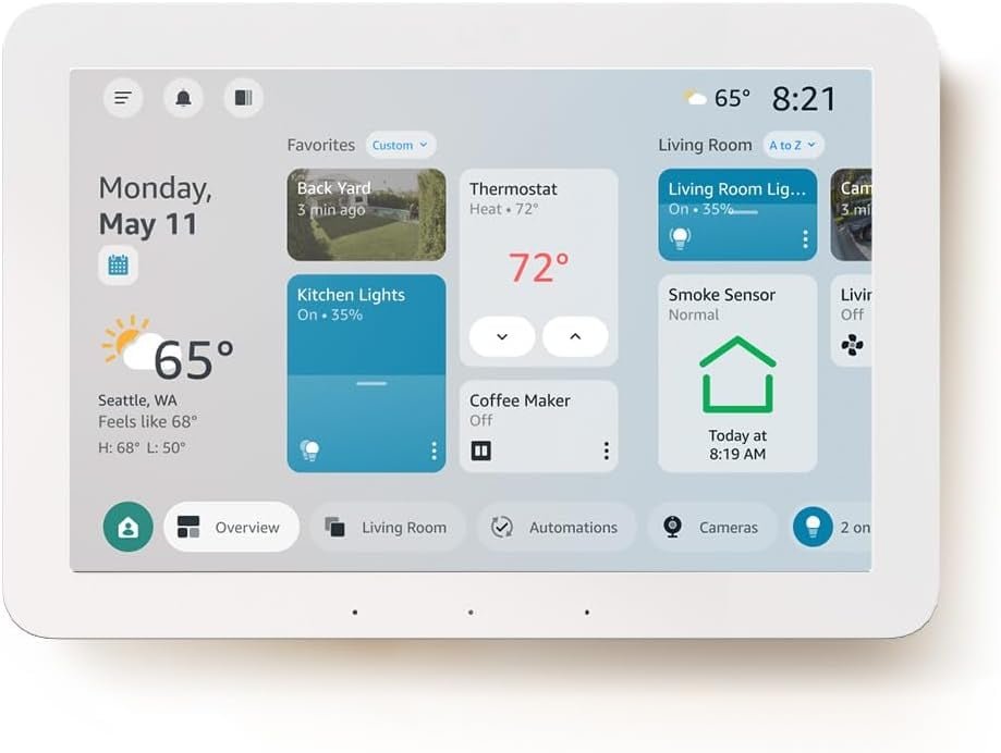 Amazon Echo Hub wall-mounted smart home control panel