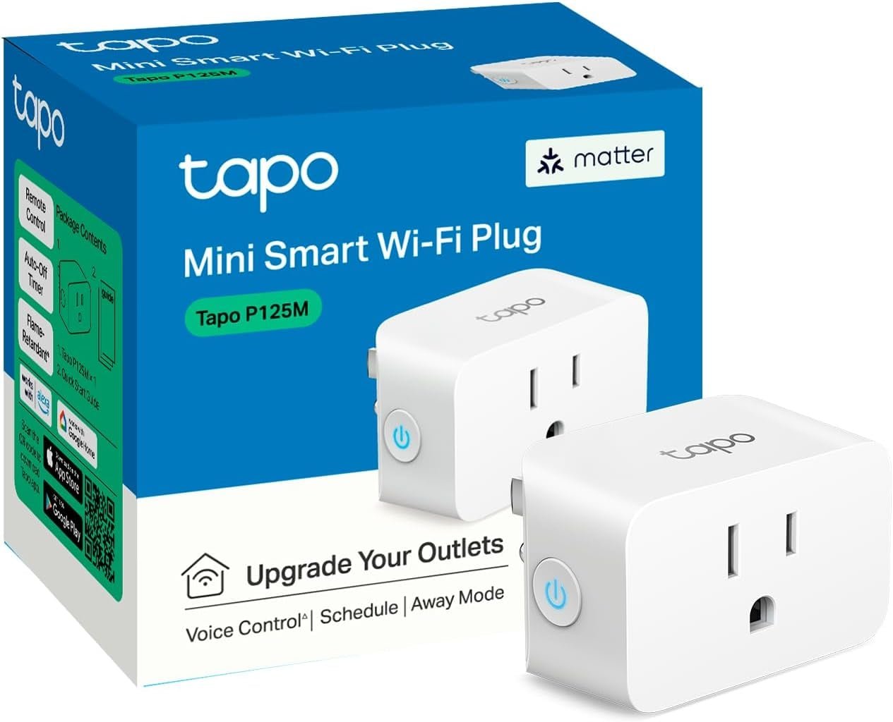 TP-Link Tapo P125M Matter-compatible mini smart Wi-Fi plug