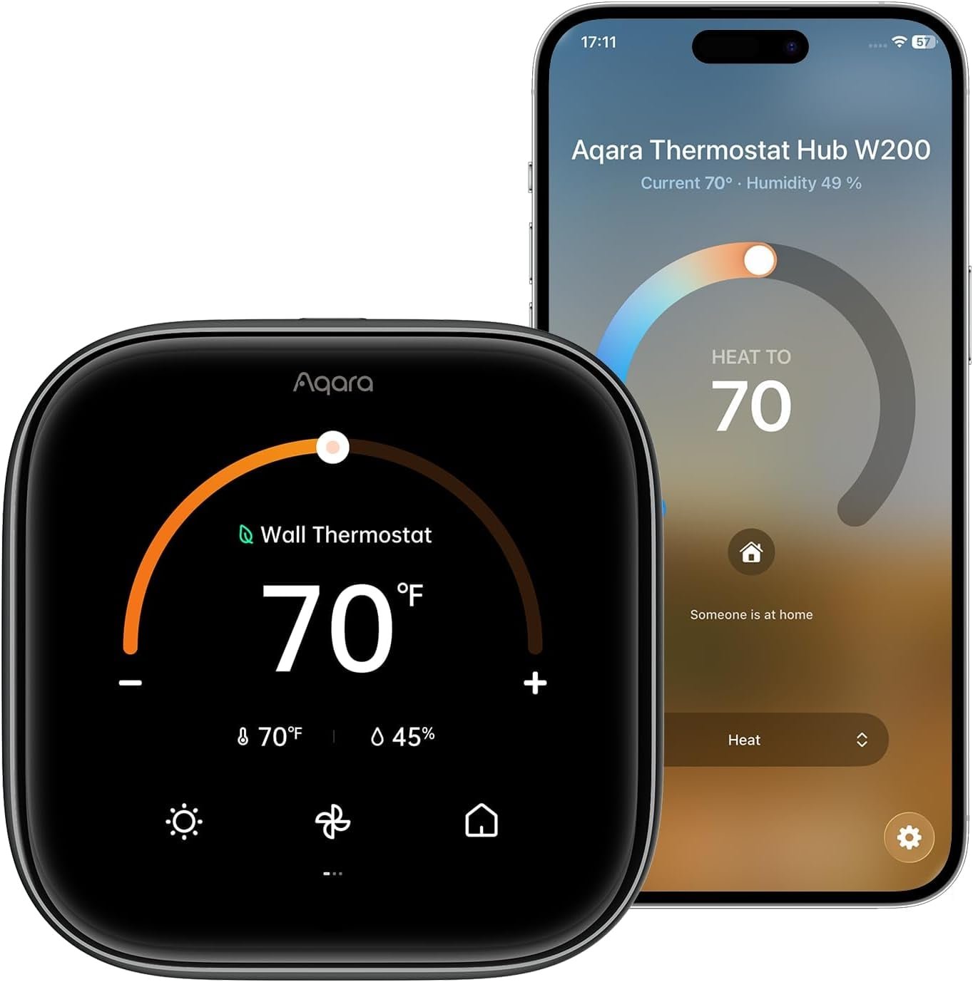 Aqara Smart Thermostat W200 touchscreen thermostat for connected home climate control
