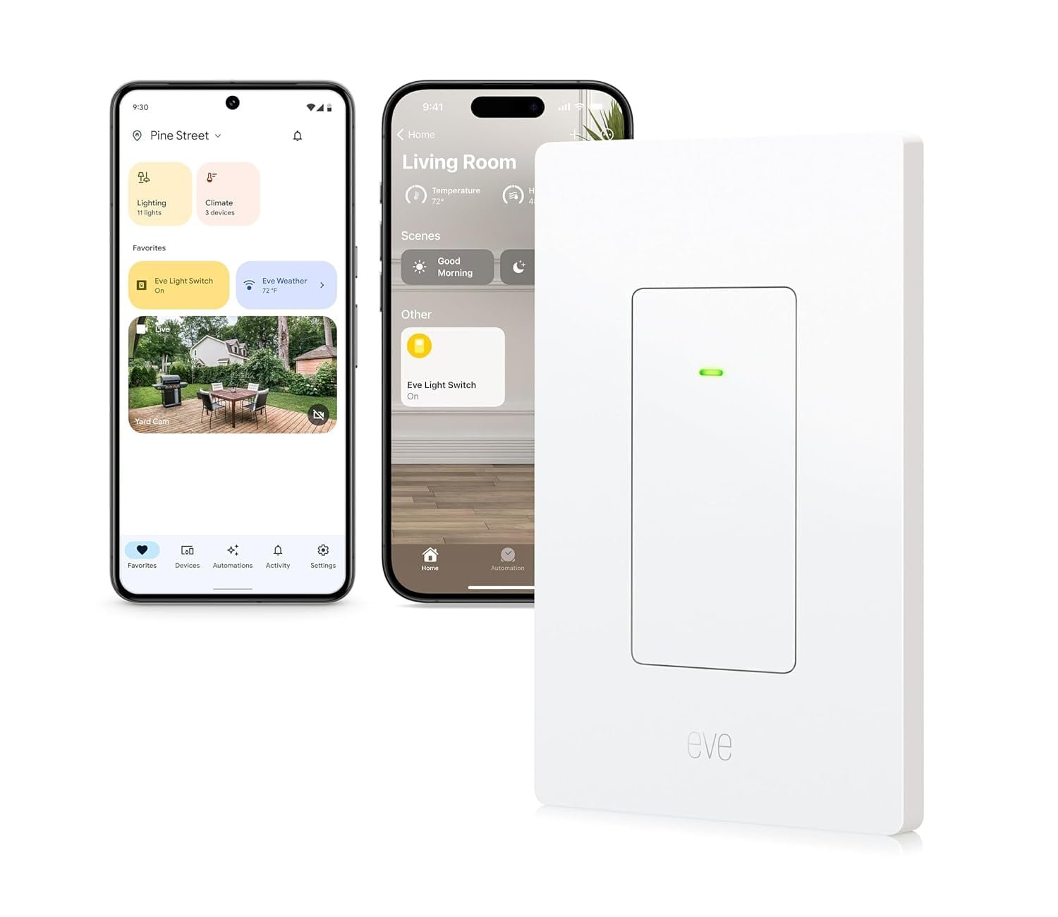 Eve Light Switch Matter over Thread smart wall switch