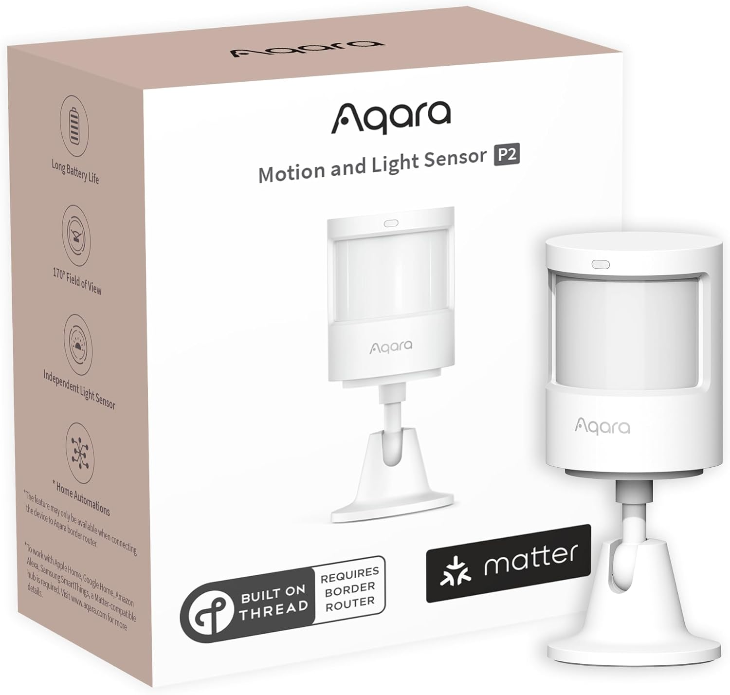 Aqara Motion and Light Sensor P2 Matter over Thread motion and ambient light sensor