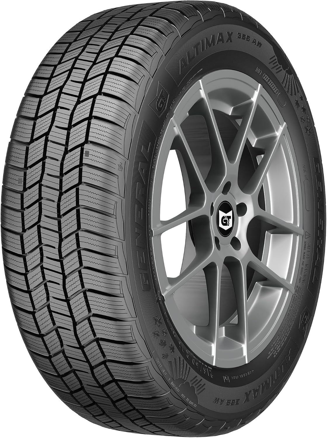General AltiMAX 365 AW all-weather tire with tread designed for year-round wet and snow traction